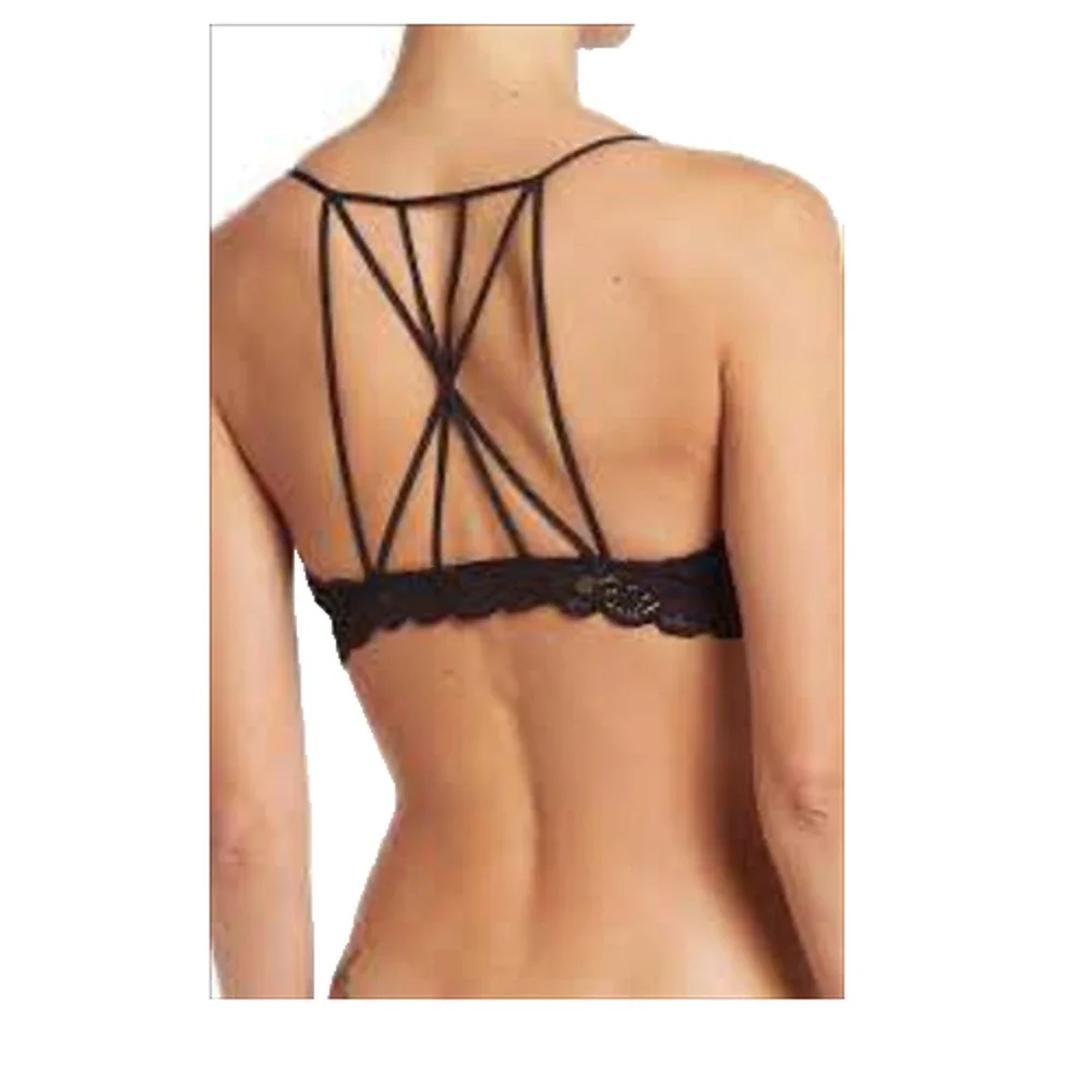 Wishlist Lace Bralette top bra Black Medium A005857